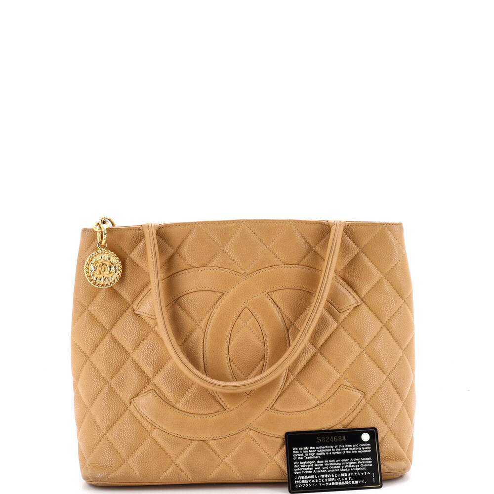 Chanel Medallion Tote Quilted Caviar #237502C25B - Picture 2 of 8